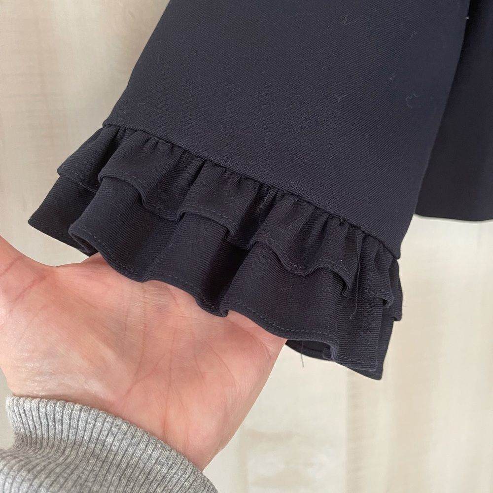 NWT Julie Brown NYC navy blazer jacket with ruffle at wrist, size XL - Picture 12 of 14